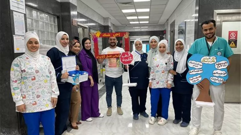 مركز30 يونيو للكلى بالإسماعيلية يحتفل باليوم العالمي لغسل الأيدي