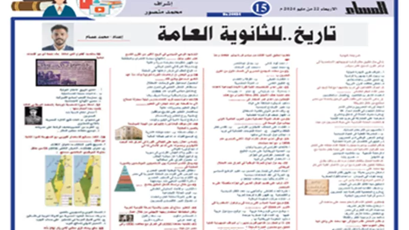 الامتحان في جيبك..مراجعة نهائية في التاريخ للثانوية العامة 2024
