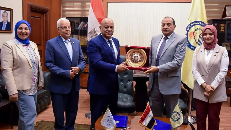 بروتوكول تعاون بين جامعة بنى سويف و ميناء دمياط