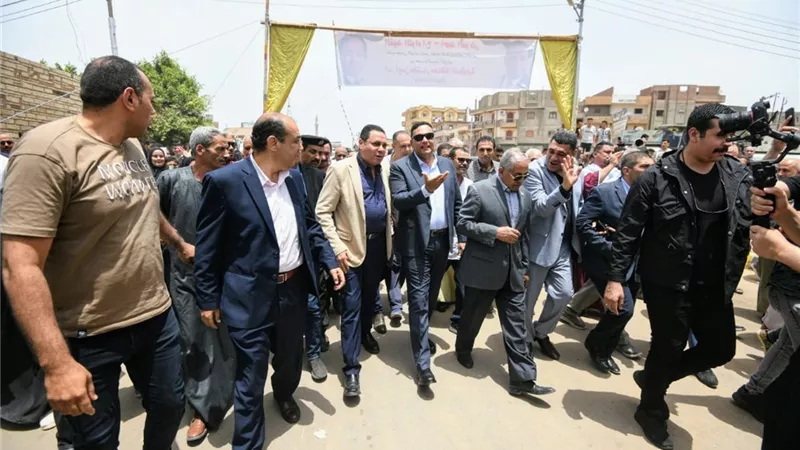 محافظ الدقهلية يفتتح ممشي أهل السنبلاوين الجديد
