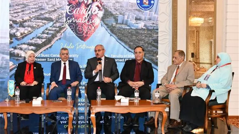 افتتاح المؤتمر السنوي لقسم القلب بطب القناة