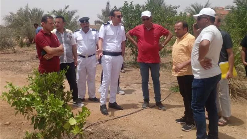 حمله مكبرة لازالة الاشغالات بالحوش الزراعية بالعاشر من رمضان صور