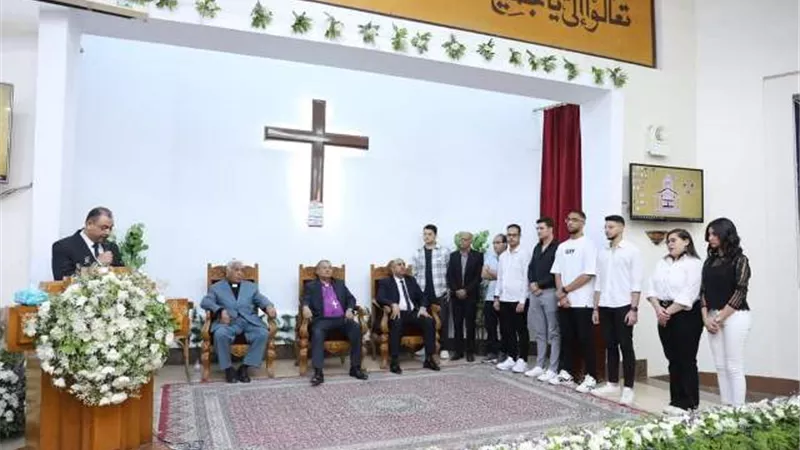 أندريه زكي يشارك في احتفال الكنيسة الإنجيلية الأولى