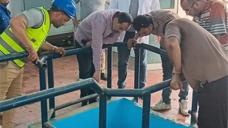 أبوحلاوة يتفقد محطات المياه بمركزي كفرصقر واولاد صقر
