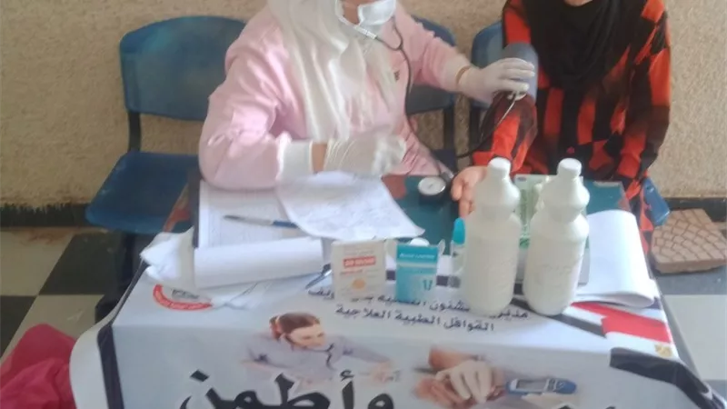 ١٧١٠ استفادوا بالكشف والعلاج المجانى باهناسيا بنى سويف