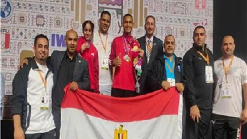 لاعب القليوبية يحصد 3 ميداليات ذهبية وفضية ببطولة العالم ببيرو