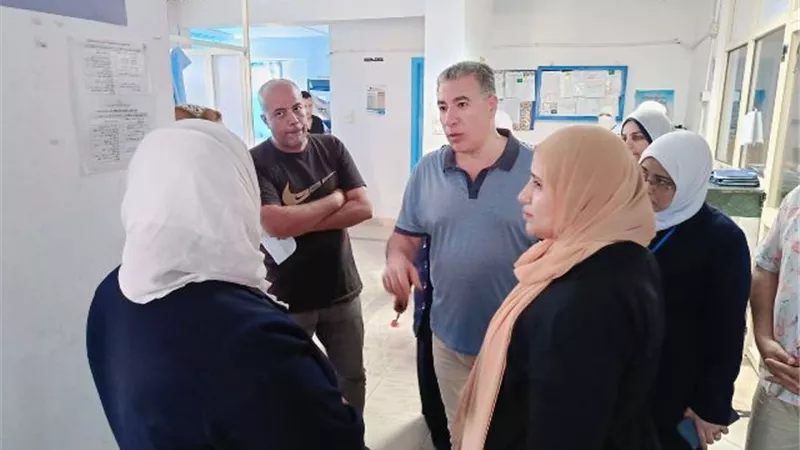 أستمرار الجولات الميدانية بالاقسام الحرجة بمستشفى مطروح العام