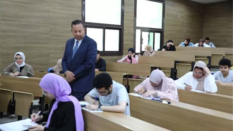 انطلاق مارثون اختبارات نهاية العام بجامعة المنصورة الجديدة