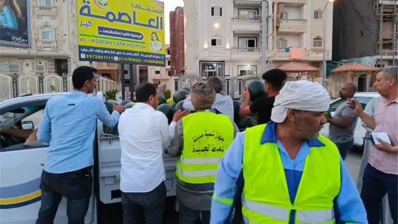 خلف الله: حملة مسائية لإزالة مخالفات الإشغالات بدمياط الجديدة صور