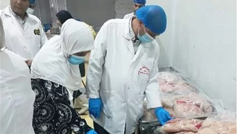 ضبط 6000 كيس مواد غذائية مجهول المصدر و500 كيلو دواجن بالعاشر