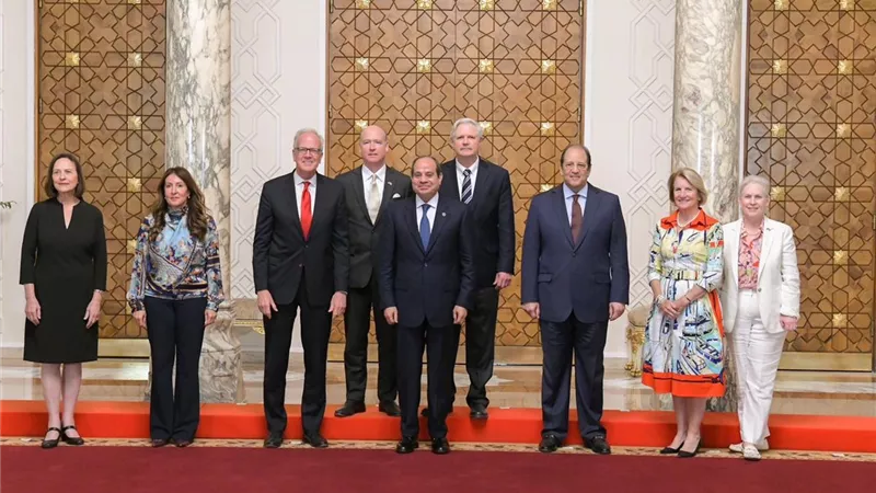 الرئيس السيسي يستقبل وفدًا من أعضاء الكونجرس الأمريكي من الحزبين الديمقراطي والجمهوري