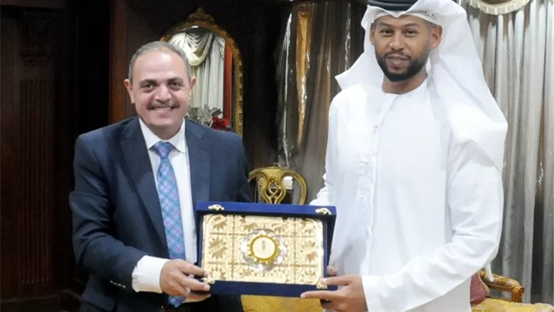 رئيس مجلس إدارة دار التحرير يستقبل مسئول الإعلام الدبلوماسية العامة بسفارة الإمارات