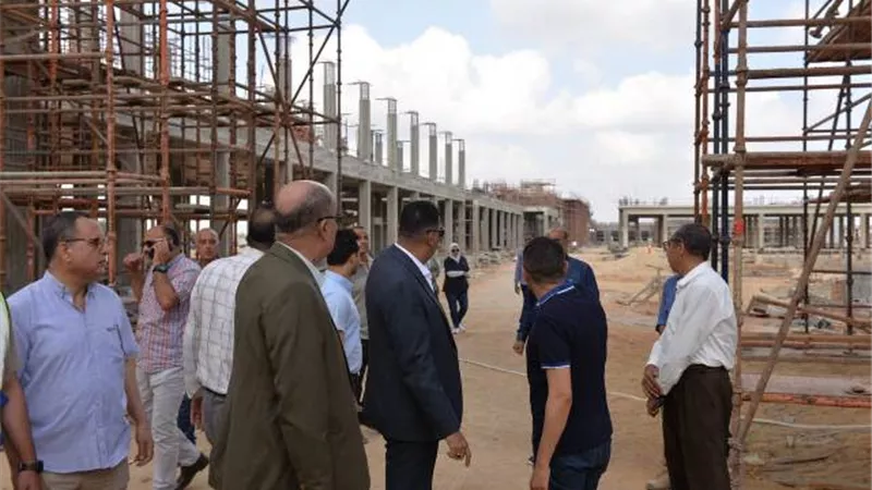 محافظ الدقهلية يتفقد مشروع المنطقة التجارية واللوجستية الجديدة