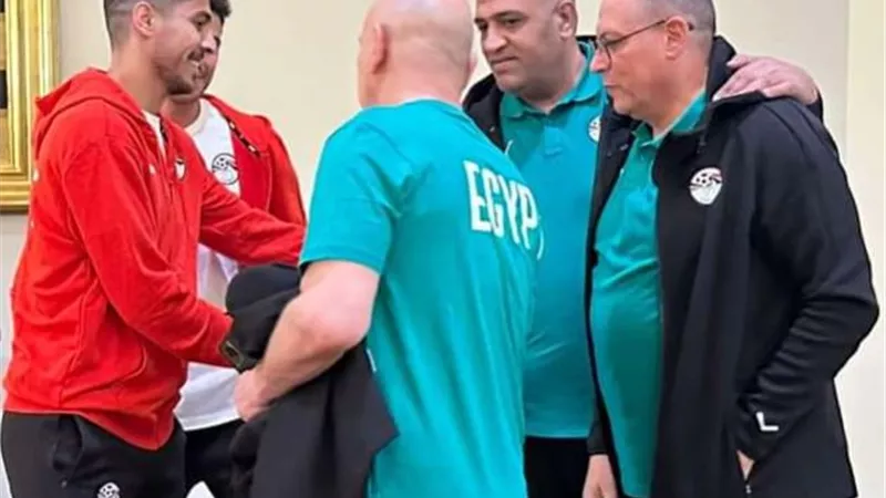 محمد شريف ينتظم فى تدريبات منتخب مصر