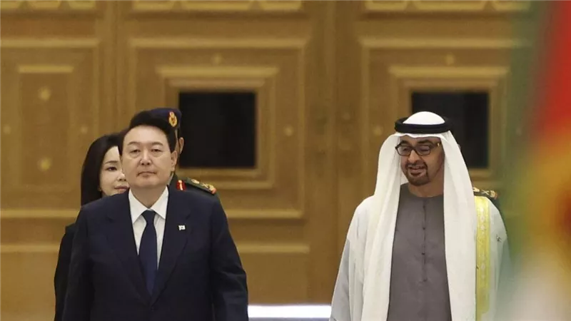 رئيسا كوريا الجنوبية والإمارات يتعهدان بزيادة الاستثمارات في البلدين