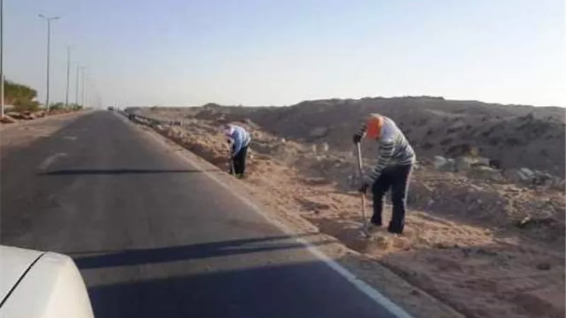 إزالة الأعمال التى تعوق تطوير عدة مناطق بالغردقة