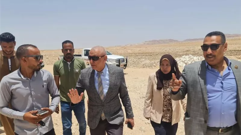 رئيس مياه قنا يتفقد مزارع الجبلاو الجديدة لاستغلال مياه الصرف