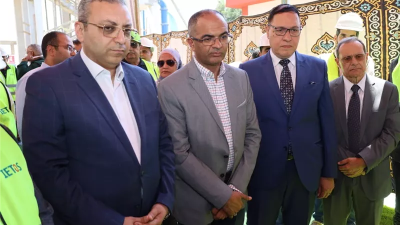 نائبا وزير الإسكان ومحافظ الغربية يتفقدان محطة معالجة كفر الساحل الجاري تنفيذها .. صور