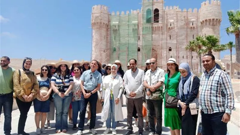 جولة سياحية لطلبة جامعة قرطاج التونسية بالاسكندرية