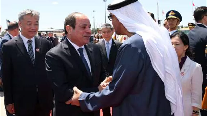لقاء أخوي يجمع الرئيس السيسي والشيخ محمد بن زايد في الصين