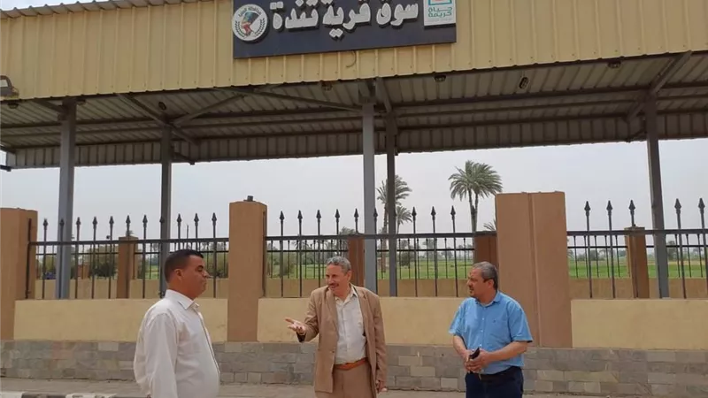 رئيس مدينة ملوى يتفقد مشروعات 