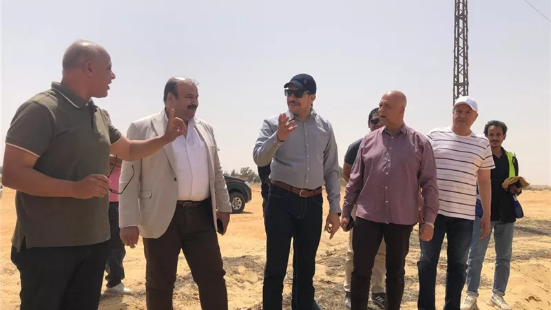 المجتمعات العمرانية تتابع مشروعات المرافق بمدينة سفنكس الجديدة