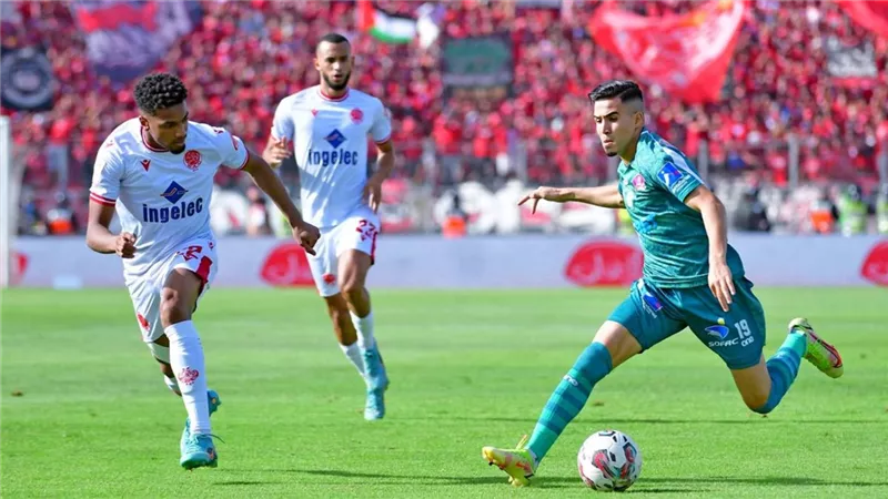 الوداد يسقط أمام الرجاء بهدف دون رد فى الدوري المغربي