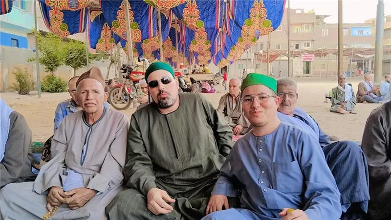 بالإنشاد الدينى.. الطرق الصوفية تحتفل بمولد العارف بالله إبراهيم أبى المعاطى