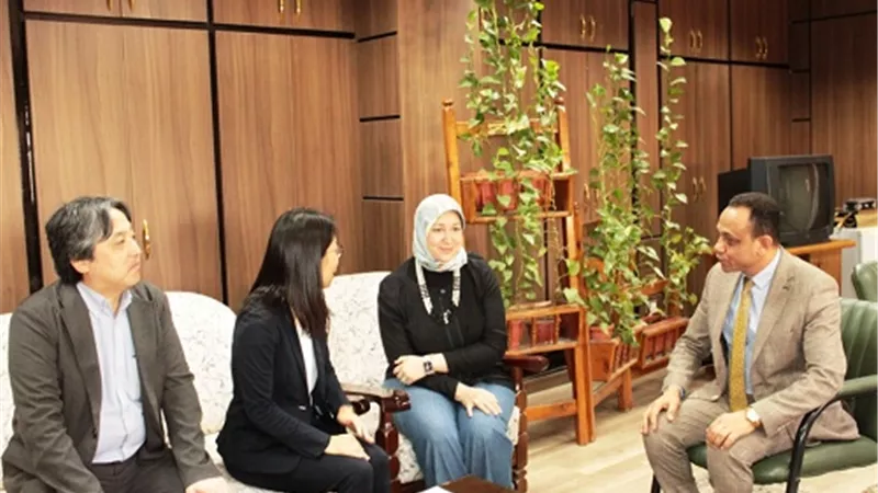 جامعة أسيوط تستقبل وفدالمؤسسة اليابانية بالقاهرة لبحث سبل التعاون