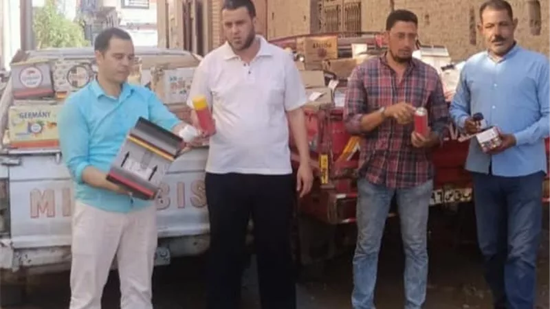 ضبط5226 عبوة بويات منتهية بشبراخيت