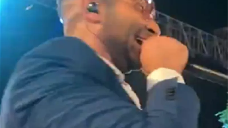 أحمد سعد يشعل حفل زفاف جميلة عوض بأغنية 