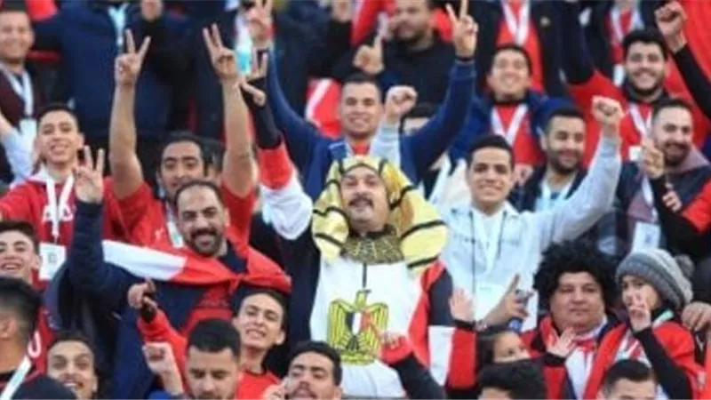 جماهير الفراعنة فى الاستاد : 