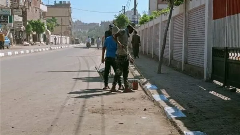 تكثيف النظافة ورفع الإشغالات بمحيط لجان الثانوية العامة بالشرقية
