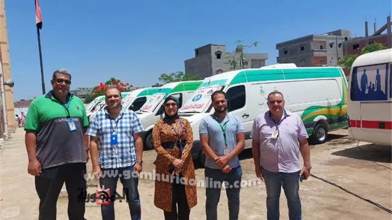 علاج ١٠٩٩ مواطنا بالمجان في قافلة طبية بدمياط