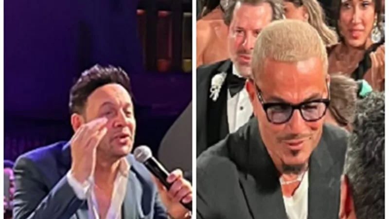 عمرو دياب ومصطفى قمر يشعلان حفل زفاف جميلة عوض بأغانيهما المميزة