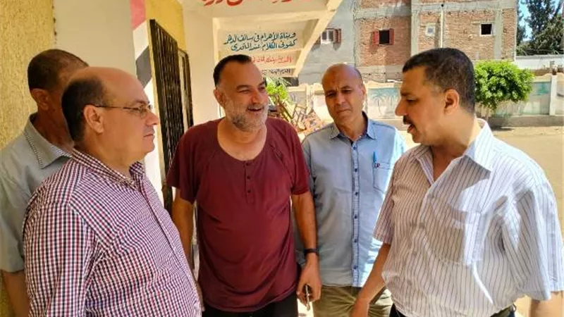 الجندى يتفقد 10 لجان واستراحات الثانوية العامة بكوم حمادة
