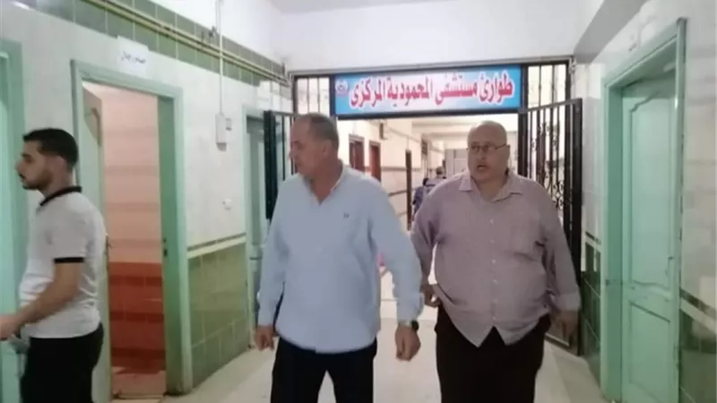 اصابة 6 فى تصادم سيارة نقل وترو سيكل بطريق ادكو المحمودية