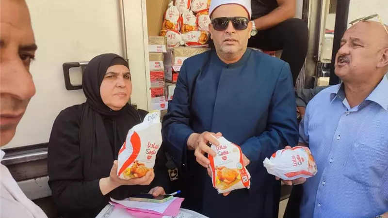 توزيع 2400 كيلو دواجن مجمدة على المستحقين من أبناء الشرقية