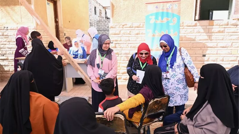 جامعة الفيوم تنظم قافلة تنموية شاملة بقرية فانوس بمركز طامية