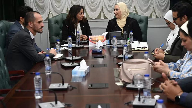 وزيرة التضامن تناقش جهود الخدمات الإغاثية للأشقاء الفلسطينيين