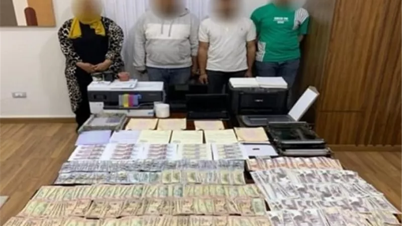 مسكن عصابة المنياوي مجمع لتقليد العملات والمستندات