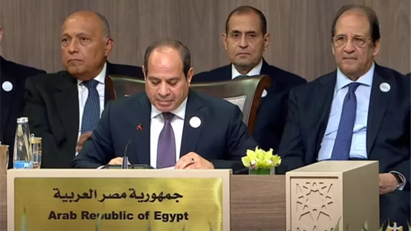 السيسي: ما يعيشه قطاع غزة من أزمة إنسانية نتاج لحرب انتقامية تدميرية