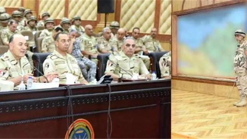 رئيس الأركان يشهد المرحلة الرئيسية لمشروع مراكز القيادة الإستراتيجى التعبوى