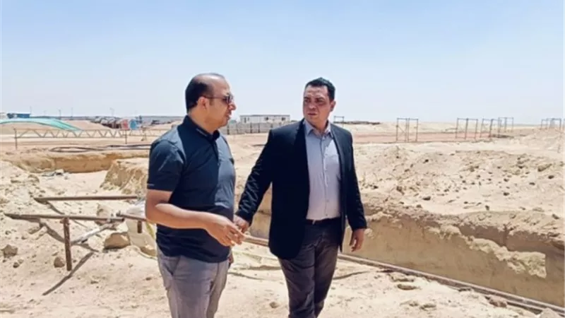 جهاز إدارة المخلفات يتابع تنفيذ البنية التحتية بمجمع العاشر من رمضان