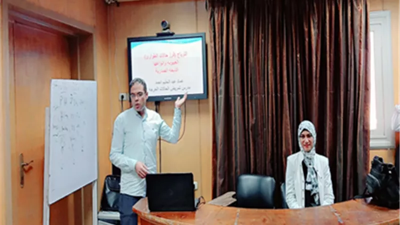 تمريض بني سويف تنظم تدريبياً للأعضاء بالتأمين الصحي