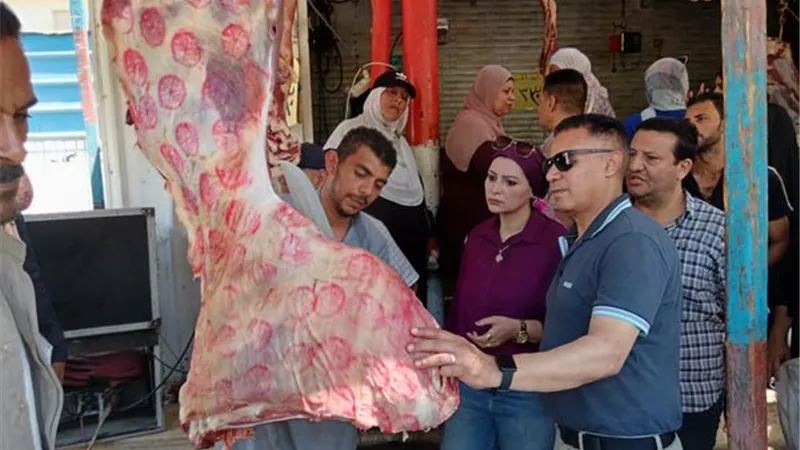 محافظ الإسماعيلية يوجِّه بمتابعة جودة اللحوم بمنافذ الزراعة