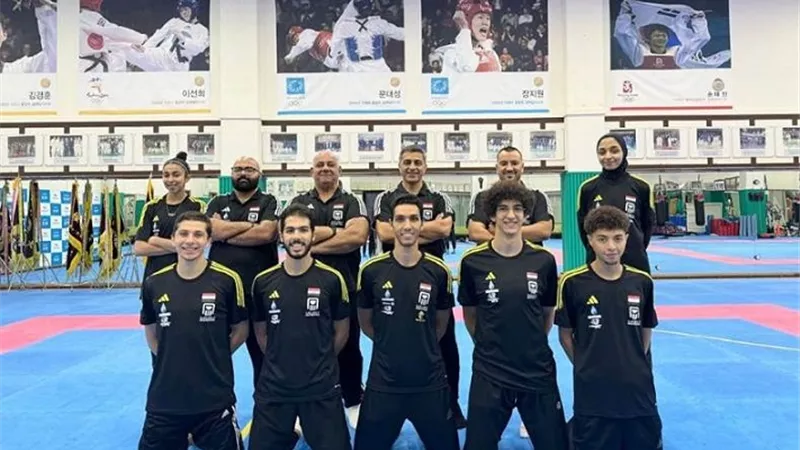 منتخب التايكوندو يطير إلى كوريا للتحضيرلأولمبياد باريس 2024
