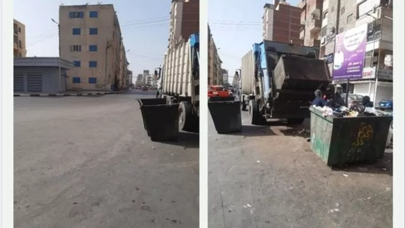 رفع ١٠٢٤٨ طن قمامة من الإسماعيلية خلال الأسبوع الماضي