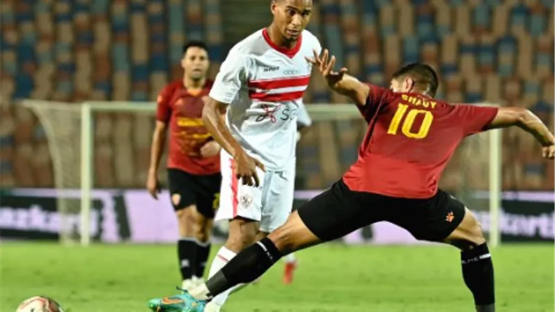 سيراميكا يتقدم على الزمالك بهدف فى الشوط الاول