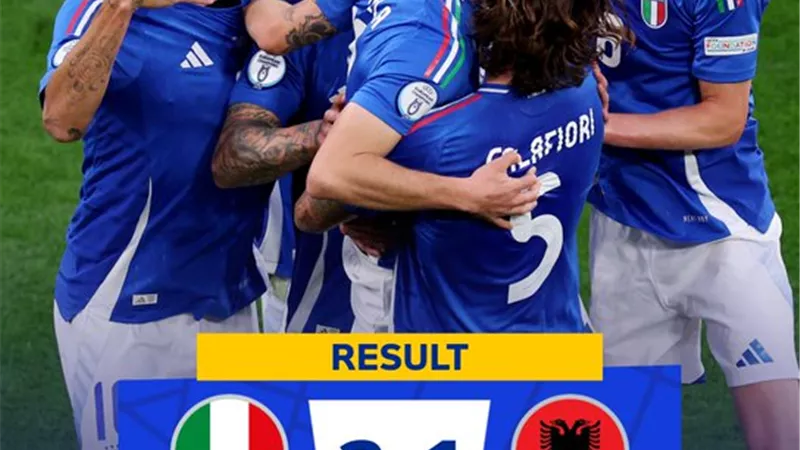 إيطاليا تفوز بصعوبة علي ألبانيا بنتيجة 2-1 في يورو 2024